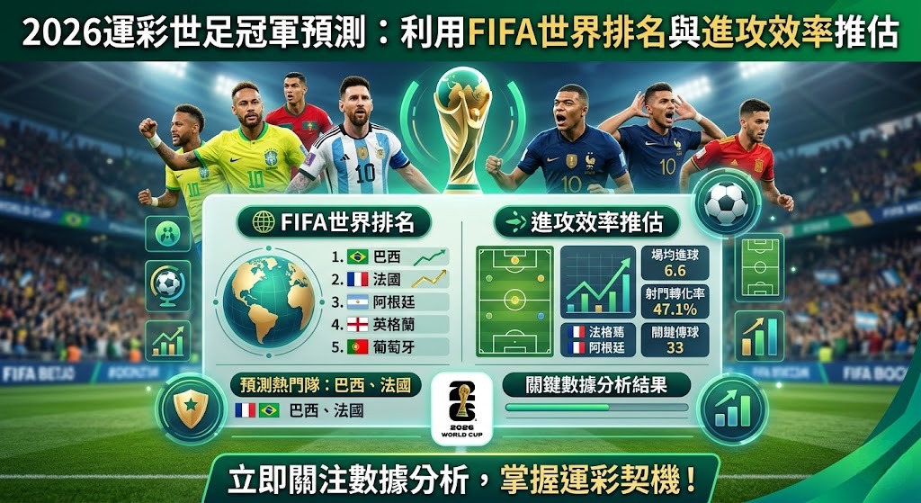2026運彩世足冠軍預測