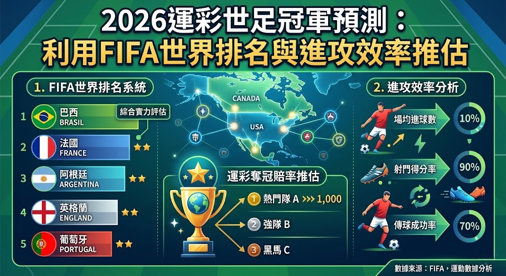 利用FIFA世界排名與進攻效率推估 利用FIFA世界排名與進攻效率推估